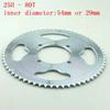 29/54mm 80 Tooth 25H Rear Chain Sprocket For 2 Stroke 47cc 49cc Engine Chinese Mini ATV Quad 4 Wheeler Pocket Bike Scooter Goped