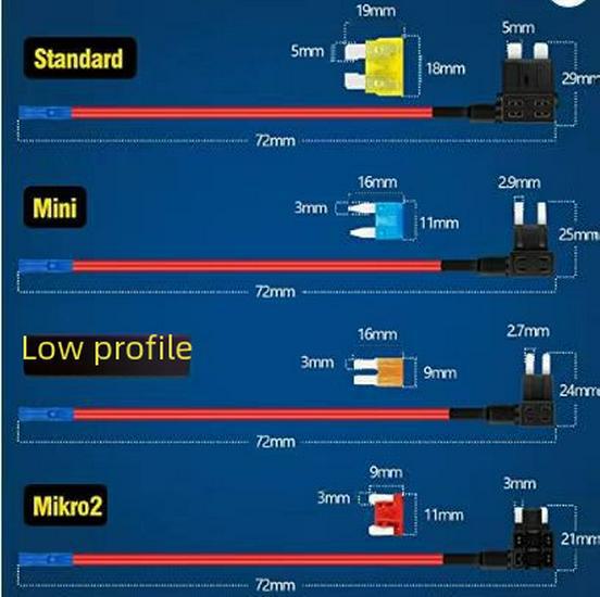 Набор из 10-ти предметов, популярный трансграничный автомобильный блок предохранителей: Средний, Маленький, Микро, Мини ATC/MINI