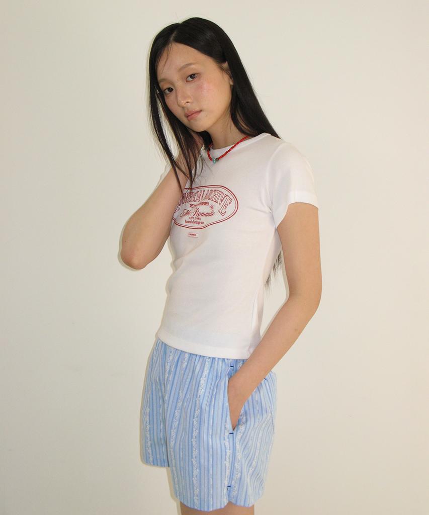 RONRON Rr Archive Slim Fit T Shirt White