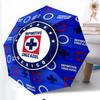 Cruz Azul Themed Fashionable Automatic Opening/Closing Folding Umbrella. Portable and Foldable, Ideal for Gift, Travel, and Daily Use.