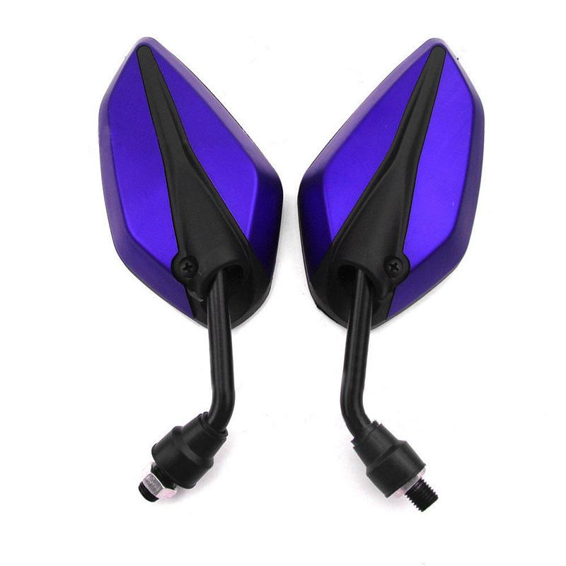 2pcs 10mm Motorcycle Rearview Mirror Scooter Motocross Rearview Mirrors Back Side Convex Mirror Motorcycle Parts