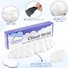 Подставка для запястья Sushret Cloud Palm Rest Set с клавиатурой с эффектом памяти из искусственной кожи для поддержки запястья и подставкой для запястья стола Cloud, пена,
