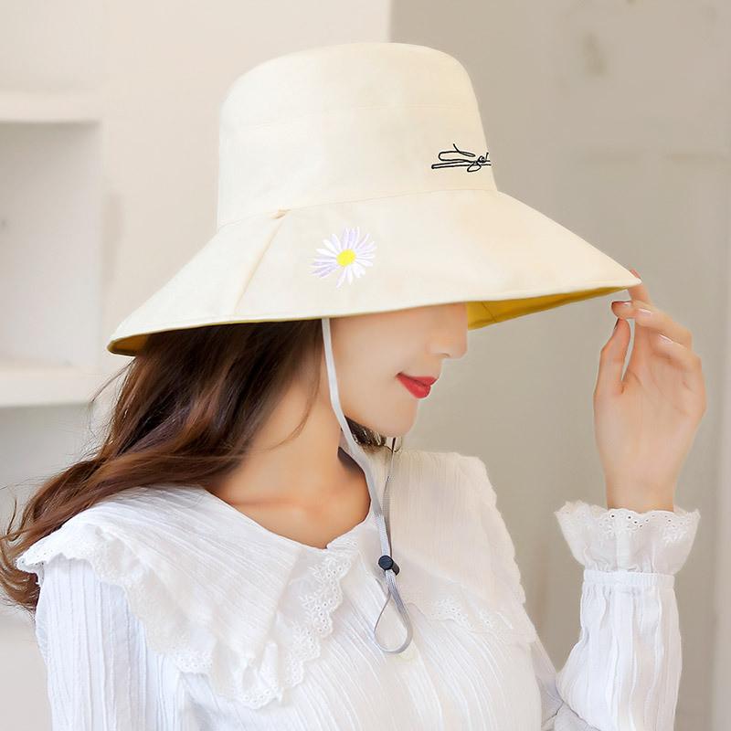 Summer Doublesided Womens Wide Brim Hat With Sun Protection For Beach Outings