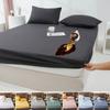 Waterproof Mattress Cover Protector Adjustable Non-slip Bed Fitted Sheets With Elastic Band Double King Queen Size 140/160/180