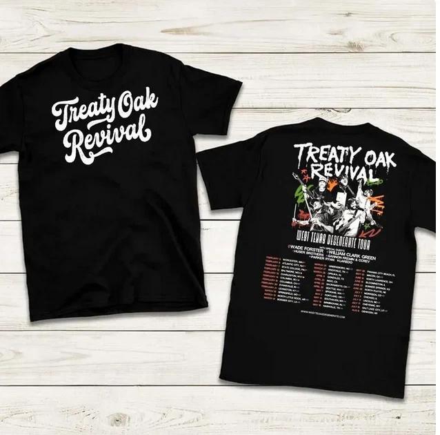 Treaty Oak Revival T_shirt - Retro Western Band Tour Merch