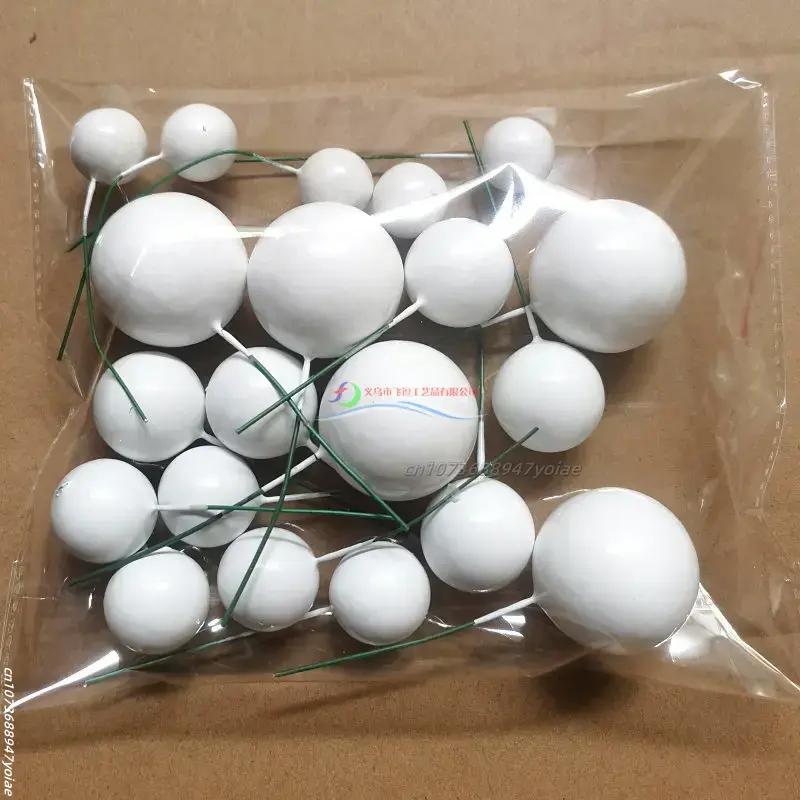 20PCS Cake Topper Ball Set Spheres DIY Birthday Cake Decoration for Party Celebrate Wedding Glitter Balls 2cm-4cm