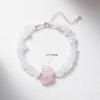 Amethyst & White Crystal Beaded Bracelet for Girls - Sweet Summer Fairy Jewelry