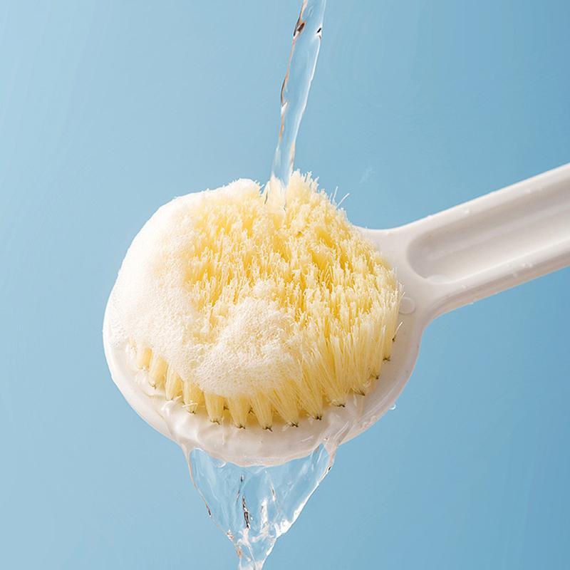 1 шт. Мягкая Щетка для Ванны с Длинной Ручкой, Массажная Щетка для Тела, Щетка для Душа, Ванной, SPA, Щетка для Тела Сухая и Влажная, Специальная для Париков из Натуральных Волос