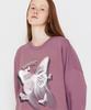MATCHGLOBE Butterfly Sweatshirt (Dark Pink)