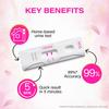 I Know Pregnancy Test Kit Pack of 3 99% Accurate 5 Min Home Urine HCG Hormone Detection