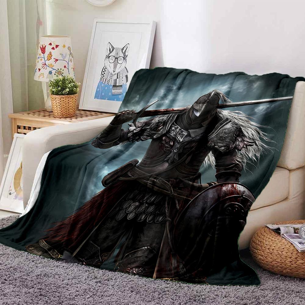 1pc Blanket - Game E-ELDEN R-RING Print Design,Lightweight Blanket for Sofa,Bed- Soft &Warm,Gift for All Seasons
