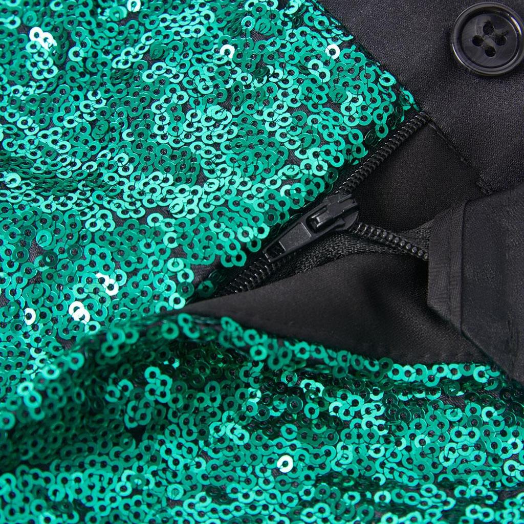 PYJTRL Мужские модные брюки с блестящими блестками и постепенным изменением цвета, брюки с расширяемой талией