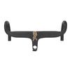 Cycle Handlebar Lightweight Aluminum Alloy Integrated Bent Handlebar for Road Cycle Black Gold