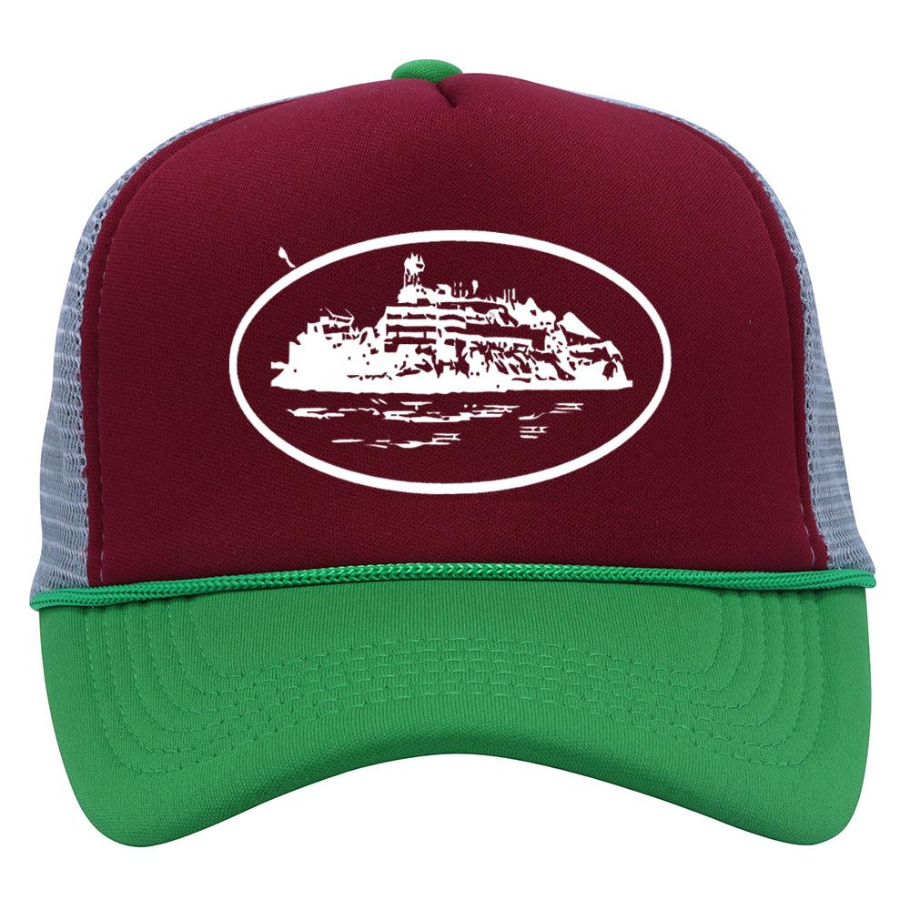 New Printed Trend Cruise Mesh Breathable Baseball Cap Men's and Women's American Sun Hat Versatile Truck Hat Tide