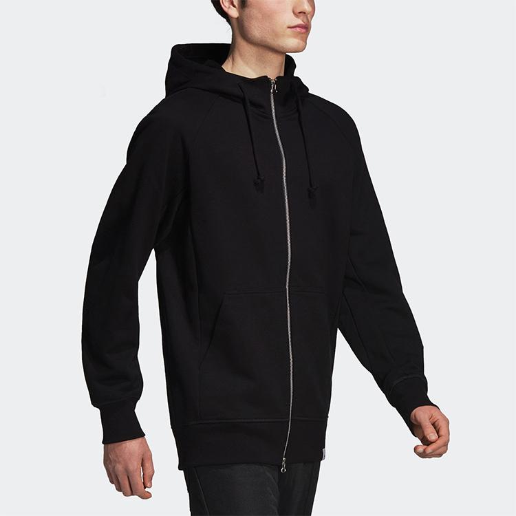Adidas Мужская куртка с капюшоном на молнии во всю длину X by O, черная DH3382
