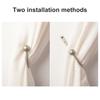 Yousheng 2 шт. держатели для штор полированные с двумя отверстиями U-образные портативные изысканные широко применяемые прочные современные настенные крючки для подхвата штор