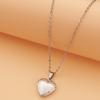 Stainless Steel Silver & Gold Women's Heart Photo Frame Locket Necklace