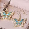 Популярные серьги-подвески с бабочками Простые и нишевые Легкая роскошь и элегантные серьги и серьги