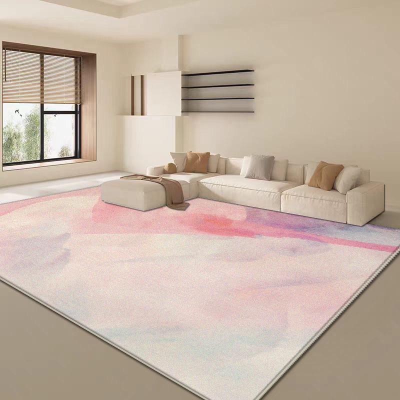 Мягкий Пушистый Розовый Абстрактный Ковер Гостиная Диванный Столик Большие Ковры Спальня Украшение Гостиная Гардеробная Противоскользящие Напольные Коврики