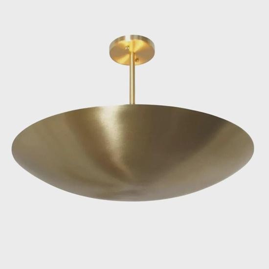 Handmade Mid-Century Flush Mount Ceiling Pendant Light Entryways, Hallways, Bedrooms, Office, Home Decor Gift