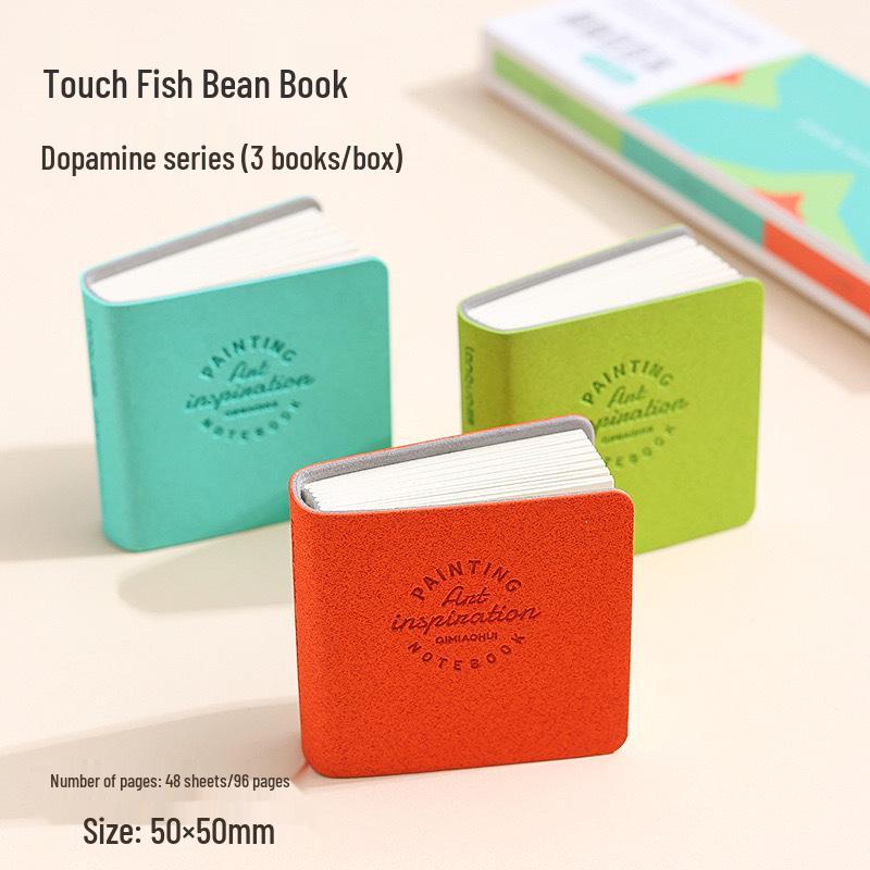 Компактный синий мини-журнал Mo Yu: Милый портативный карманный скетчбук.