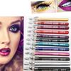Women Colorful Waterproof Quick Dry Long-lasting Eyeliner Pencil with Sharpener Beauty Products