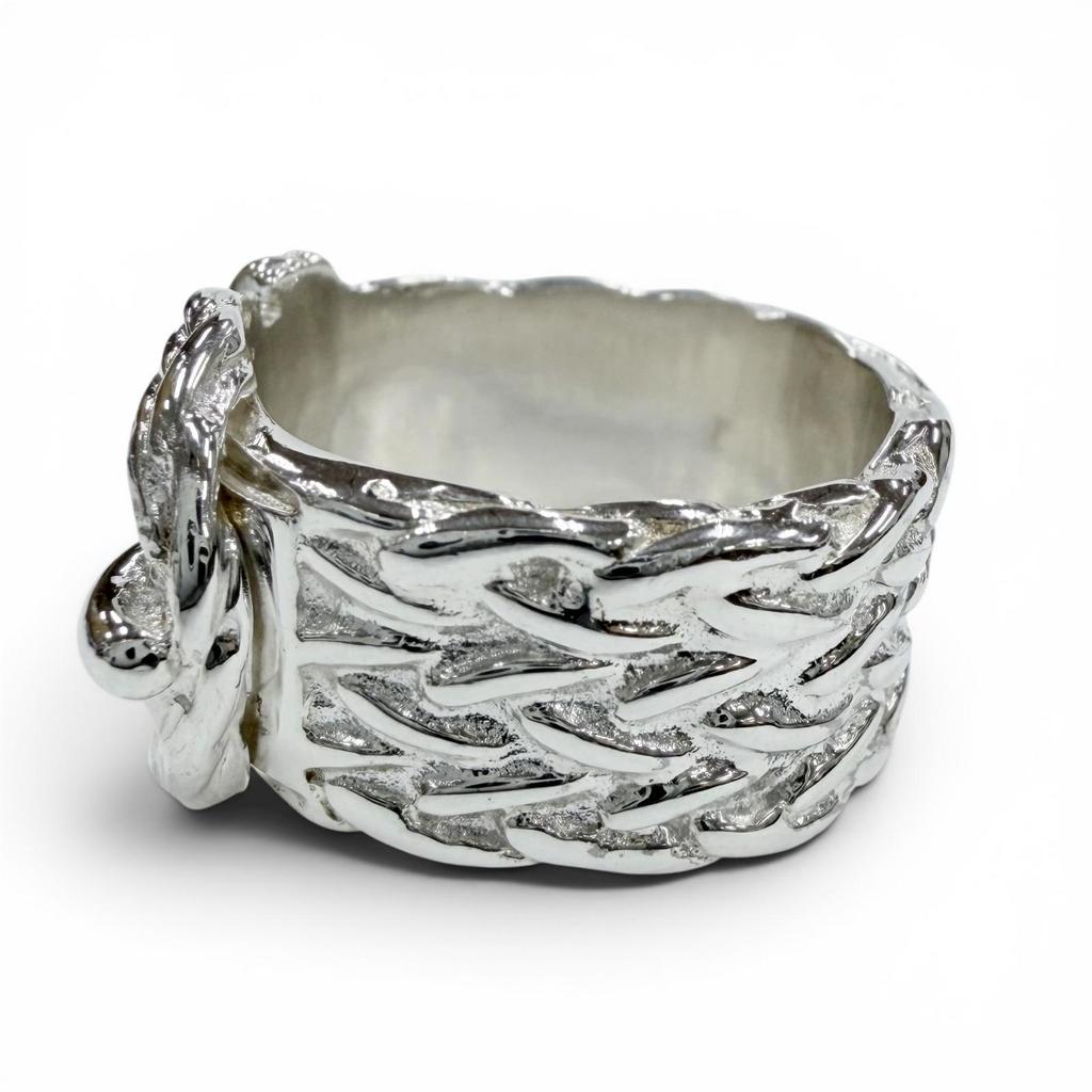 Excellent HERMES Ring ring Diane Silver 925 Women 50 Used