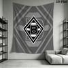 Borussia Wall Tapestry Aesthetic Wall Hanging Printed Fabric Blanket Decorative Tapestries for Bedroom Living Room Home Decor