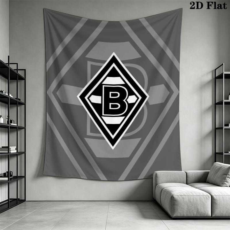 Borussia Wall Tapestry Aesthetic Wall Hanging Printed Fabric Blanket Decorative Tapestries for Bedroom Living Room Home Decor