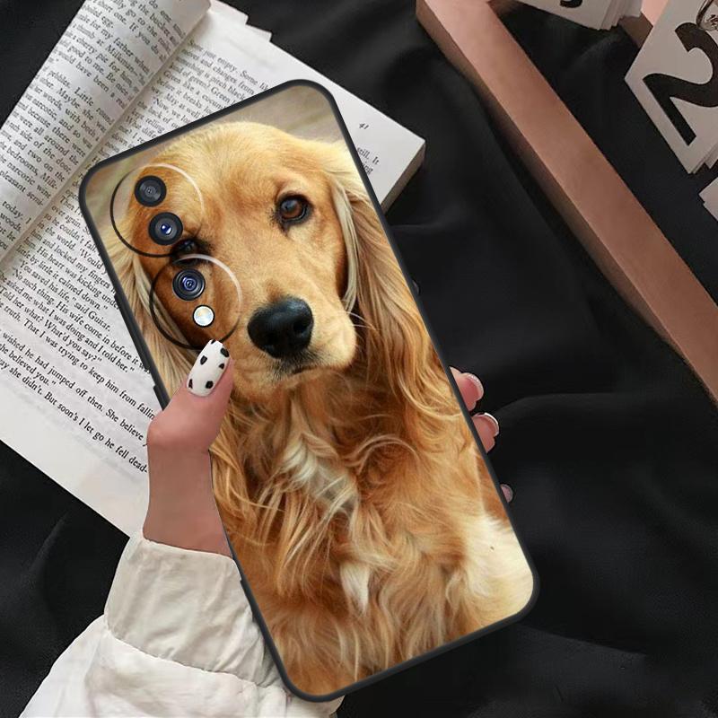 Чехол для собаки кокер-спаниель для Honor 90 Lite Magic 5 Pro 70 50 10 Honor X8 X7 X9 X9a X8a X7a X6a 9X 8X Задняя крышка