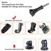 For Go Pro Accessories Tripod Mount Adapter Long Thumb Screw for GoPro Hero 13 12 11 10 9 8  Insta360 X4 for DJI Action Camera 4