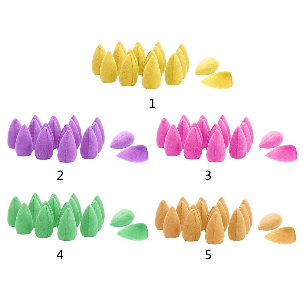 20pcs/lot Fragrance Backflow Incense Smoke Cones Aromatherapy Scent Tower