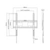 TV wall mount 32"-55" Cabletech 50kg screws included