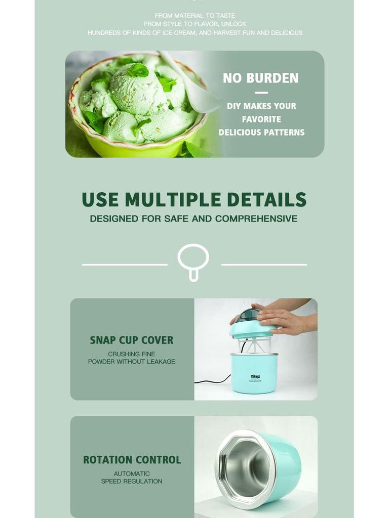 Dansong Multi-Functional Yogurt & Ice Cream Maker for Home and Dorms