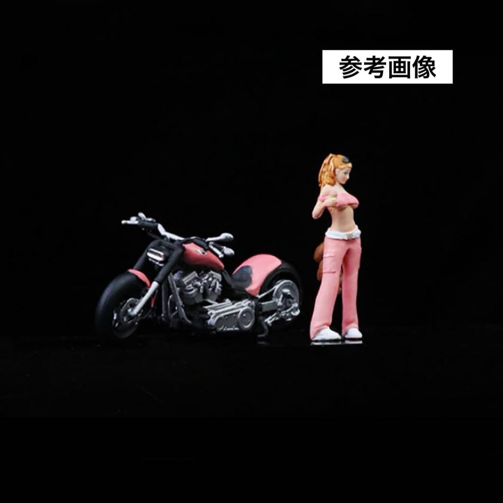 Moreart Miniature Figure Bike Set MO222001 Model Girl Model Diorama Minicar 1/64 & [Used]