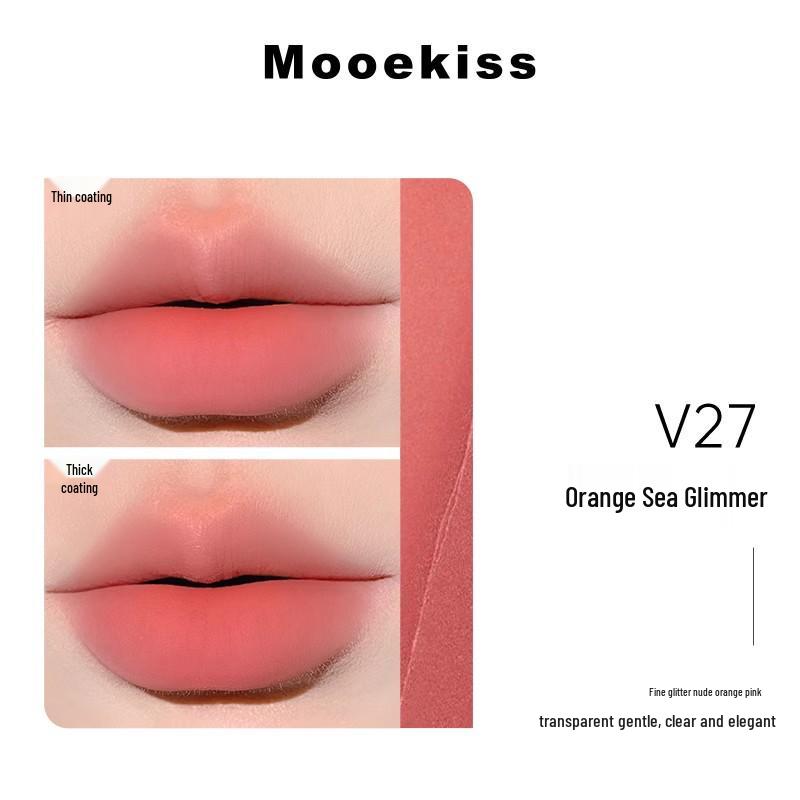 Mooekiss Матовая кремовая помада для губ V07/V12/V04 - Нелипкий бархатный блеск для губ