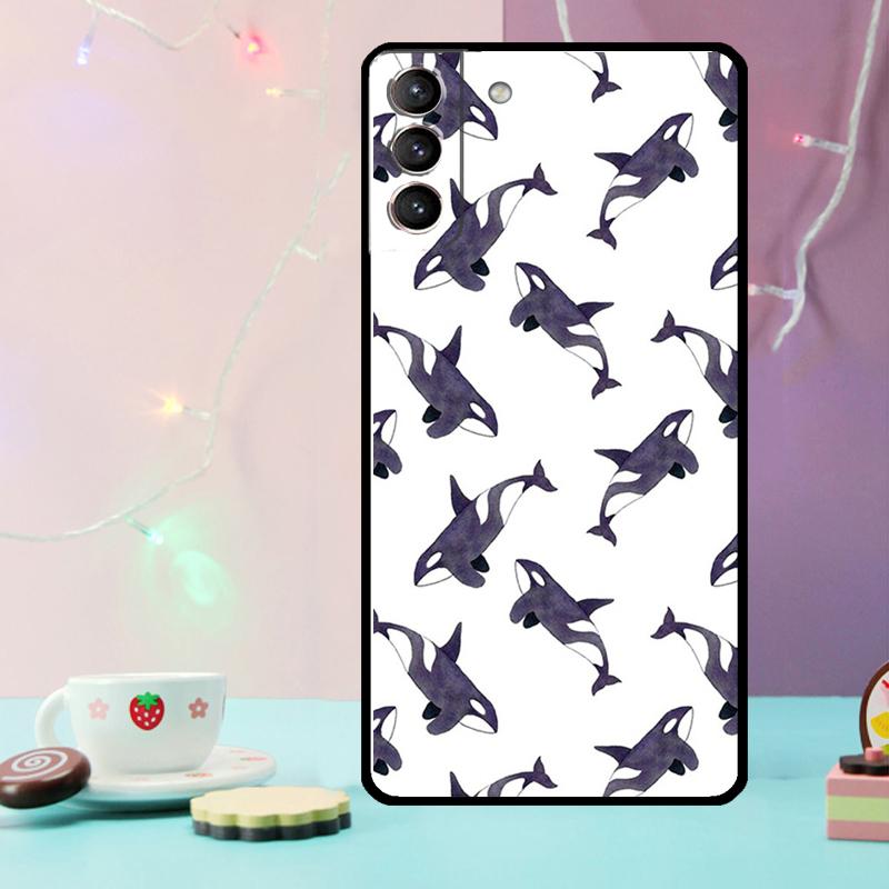 Чехол для телефона с косатками и китами для Samsung Galaxy S25 Ultra S20 S21 S22 S23 S24 Ultra Plus S9 S10 S25 FE
