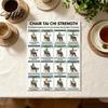 Joint Pain Relief Exercises 3Pcs Chair Tai Chi Exercise Poster Set Seated Workout Senior Self-care Chart for Seniors Low Impact Balance Strength