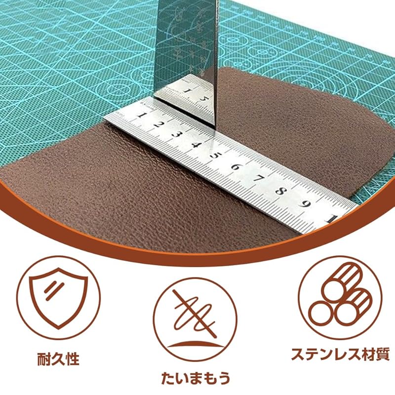 Leather Craft Knife Case Leather To Leather Knife Leather Cutting Tools Cutting for Sleather Craft Stainless Steel Straight Edge Flawless