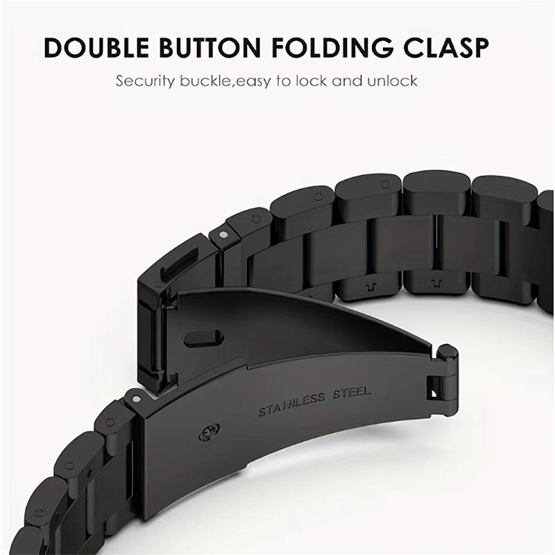 22/20mm Metal Strap for Samsung Galaxy 7 6 5 Pro 4 Classic Amazfit GTS GTR Huawei Watch GT 4 GT3 46mm Stainless Steel Bracelet Wristband
