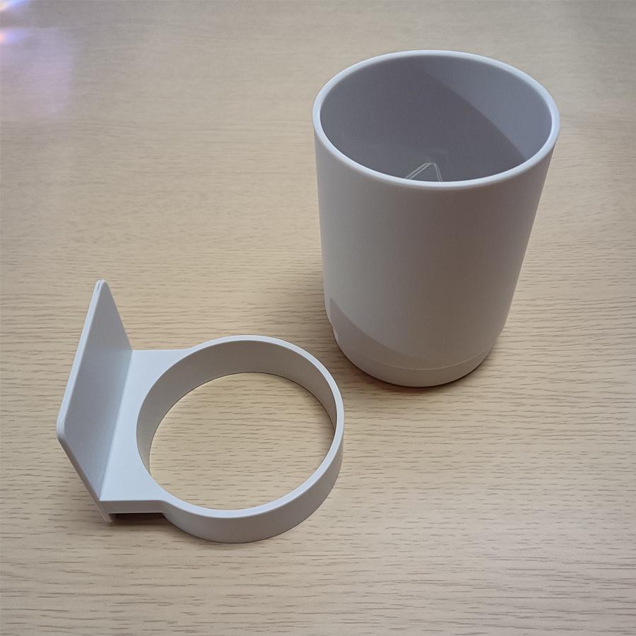 Держатель зубной щетки с чашкой, органайзер для ванной комнаты, настенный держатель для зубной пасты, пластиковый держатель для стакана