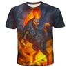 Men's T-shirt Tianma Series 3D Digital Printed Men's Casual Short Sleeved T-shirt