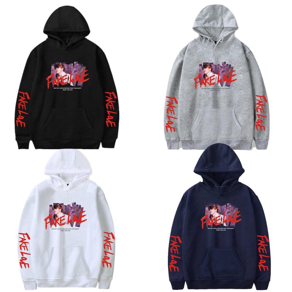 Kpop Bts Fake Love Bangtan Boys Womens Oversized Sweatshirt Hoodie With Stylish Design