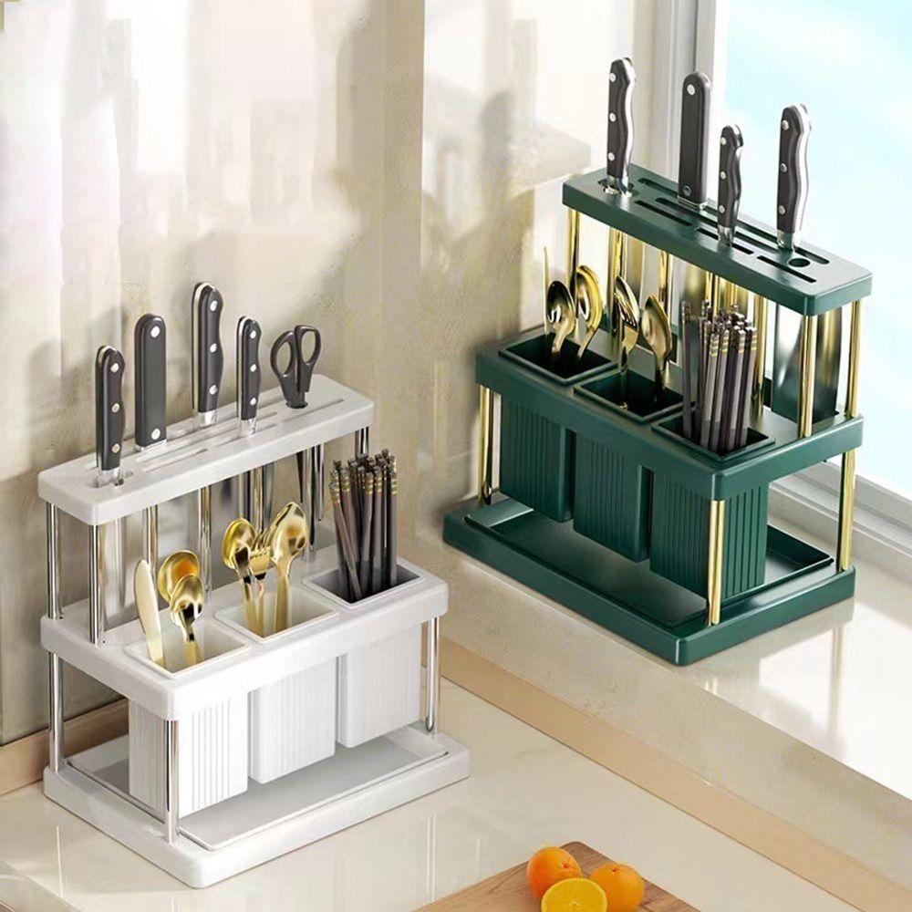 Space Saving Cutlery Chopstick Drainer Holder Multipurpose Cutlery Drying Rack New Kitchen Rack