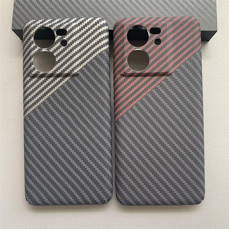 Чехол для Xiaomi Mi 13T Pro Жесткий из углеродного волокна Тонкий Защитный Задняя крышка Чехлы Для Xiaomi mi13T 13T Pro Полное покрытие Корпус телефона