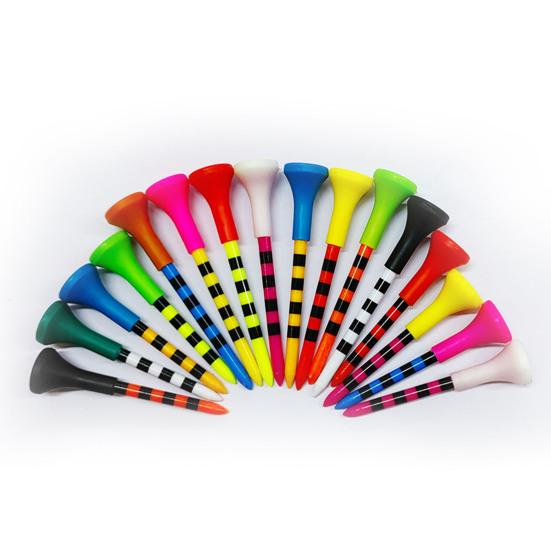 10 шт. Гольф Ти Полосатый Наконечник с Низким Сопротивлением Увеличение Дальности Полета Стабилизация Практика Тренировка Держатель для Гольф Мяча Тренировка Гольфа