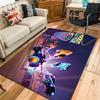 Rocket League style Rug Floor Mat for Living Room or Bedroom Soft and Comfortable Carpet a Gift for Birthday and Holiday.