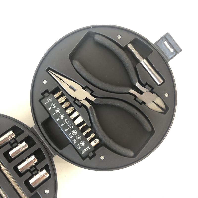 24 шт./компл., набор инструментов для авторемонта в форме шин, набор бытовых инструментов для домовладельца, общий набор ручных инструментов с плоскогубцами, набором отверток и ящиком для хранения инструментов