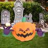 Надувное украшение тыква на Хэллоуин со светом для сада, патио, заднего двора