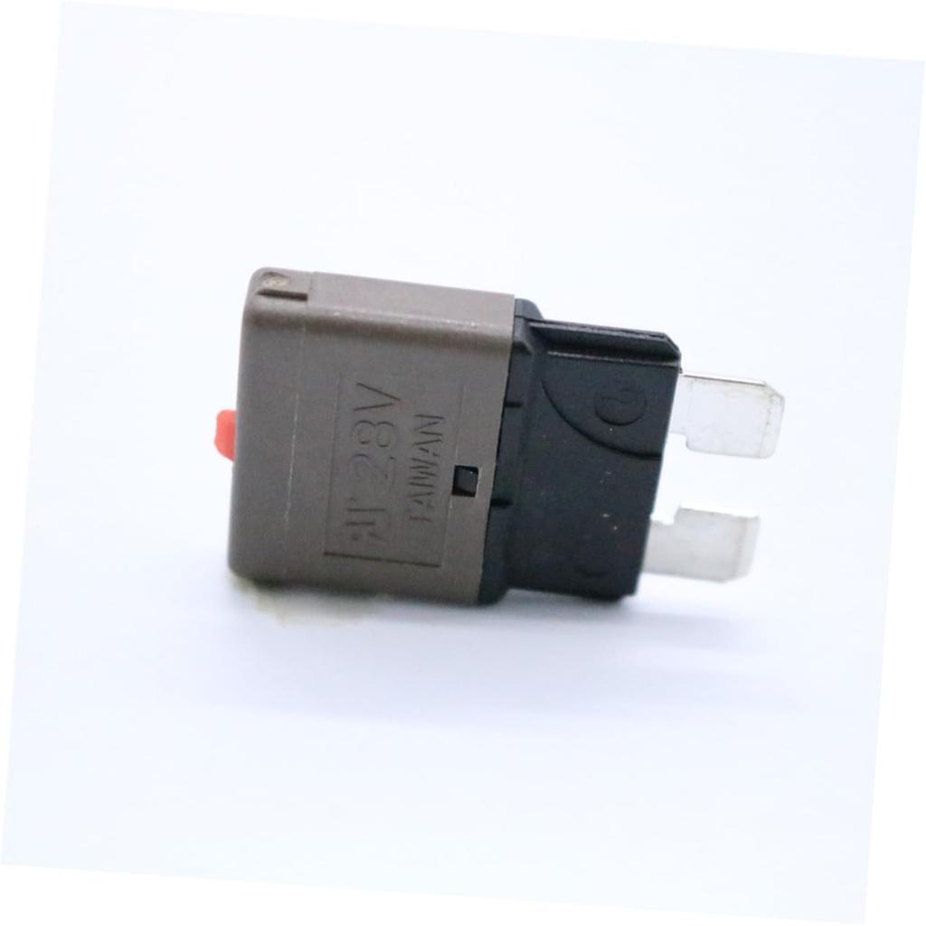 LALADEFIEE 7.5 Amp Resettable Fuse Mini Breaker Fuse Resettable Car Fuse 7.5 Amp Mini Breaker Fuse Brown